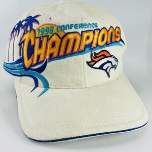 VINTAGE Denver Broncos 1998 AFC Champions Hat Sports Specialties Pro Line Miami